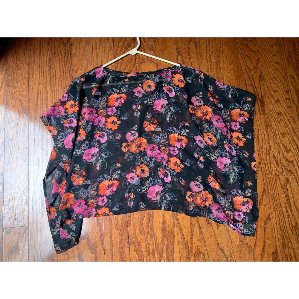 Material Girls Floral Kaftan Blouse Size S